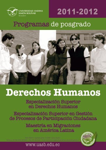 Derechos Humanos - Universidad Andina SimÃ³n BolÃ­var