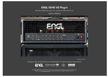 ENGL E646 VS Plug-In Manual - Universal Audio