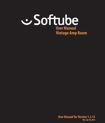 Softube Vintage Amp Room Manual