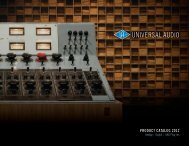 PRODUCT CATALOG 2012 - Universal Audio