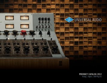 PRODUCT CATALOG 2012 - Universal Audio