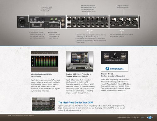 PRODUCT CATALOG 2012 - Universal Audio