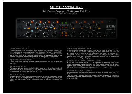 Millennia NSEQ-2 Manual - Universal Audio