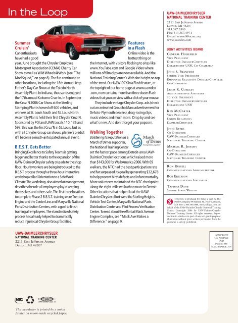2006 Fall Issue - UAW-Chrysler.com