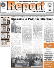 Choosing a Path for Michigan - UAW Local 5960