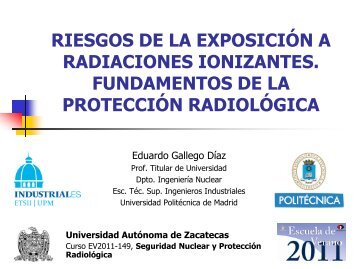 Radiaciones Ionizantes y ProtecciÃ³n RadiolÃ³gica - Universidad ...