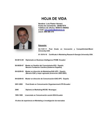 HOJA DE VIDA - Universidad del Azuay