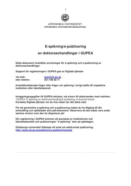 Instruktioner e-publicering avhandling