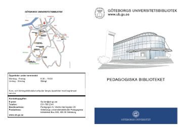 Informationsblad (749.4K) - GÃ¶teborgs universitetsbibliotek