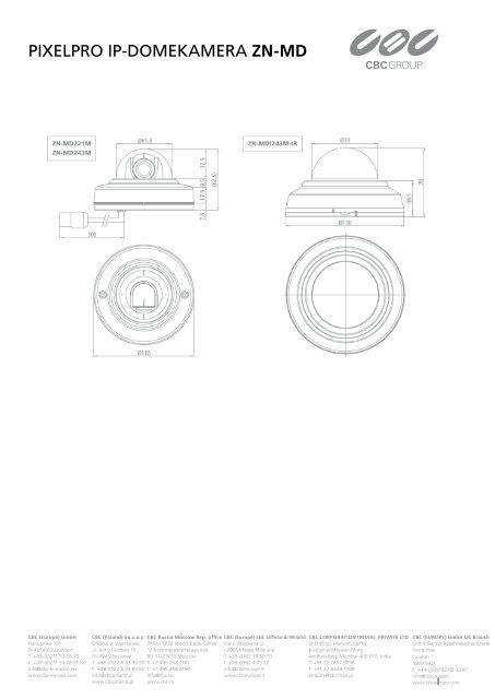 PIXELPRO IP-DOMEKAMERA ZN-MD