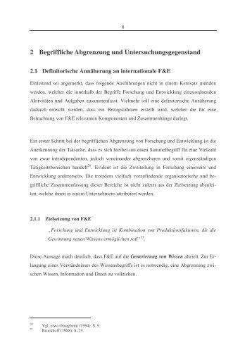 2 Begriffliche Abgrenzung und Untersuchungsgegenstand