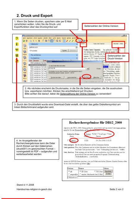 Handout zum Lexikon Religion in Geschichte und Gegenwart