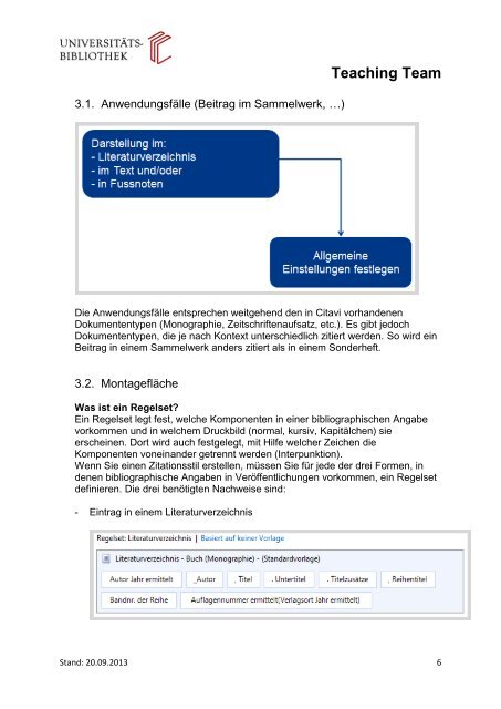 Eigenen Zitationsstil erstellen mit Citavi