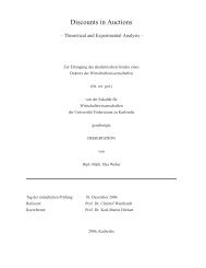 Discounts in Auctions -- Theoretical and Experimental Analysis