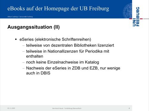 eBook-PrÃ¤sentation in Freiburg - Bibliothek der UniversitÃ¤t Konstanz