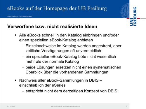 eBook-PrÃ¤sentation in Freiburg - Bibliothek der UniversitÃ¤t Konstanz