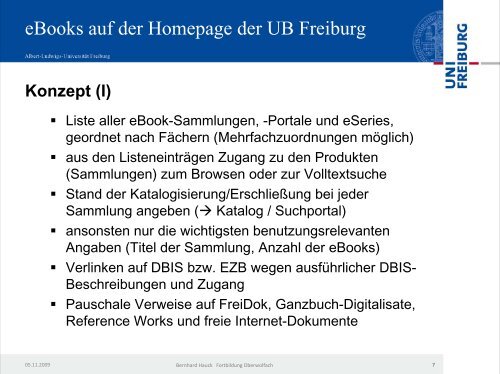 eBook-PrÃ¤sentation in Freiburg - Bibliothek der UniversitÃ¤t Konstanz