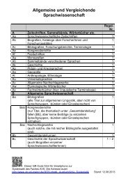 Allgemeine und Vergleichende Sprachwissenschaft