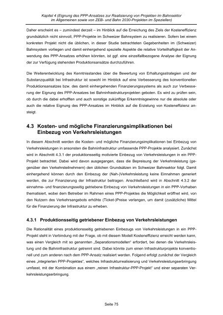 Eignung des PPP-Ansatzes zur Realisierung von Projekten im ...