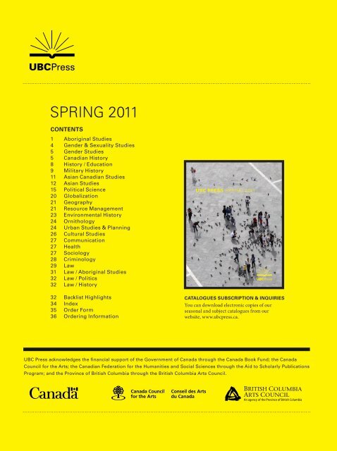 PDF catalog - UBC Press