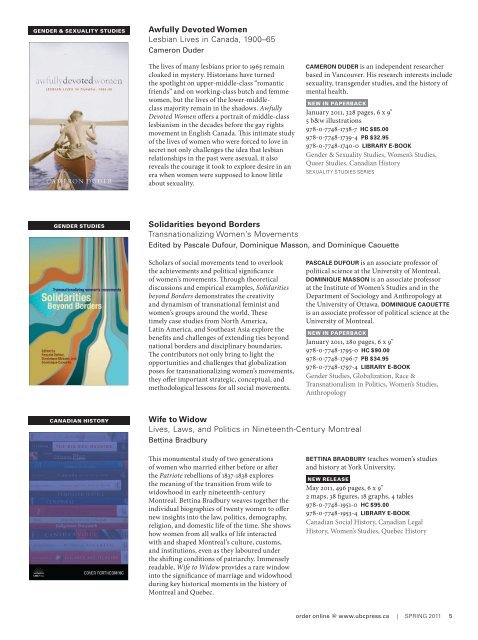 PDF catalog - UBC Press