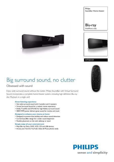 Philips soundbar cheap no sound