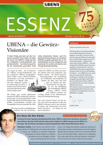 Jetzt downloaden. - Ubena Gewürz GmbH