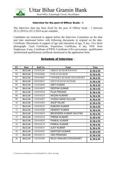 Uttar Bihar Gramin Bank