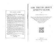 The Truth About Spiritualism, by Doc Sadler - Urantia Book ...