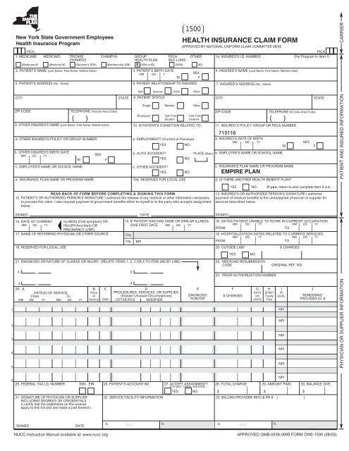 Empire Claim Form - Ubhonline.com