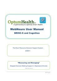 WebNeuro User Manual - Ubhonline.com