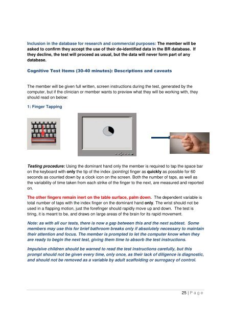 WebNeuro User Manual - Ubhonline.com