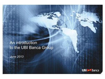 Diapositiva 1 - UBI Banca