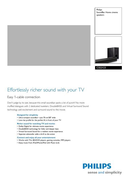 Soundbar home cinema speaker css2123b 2025