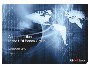 Diapositiva 1 - UBI Banca