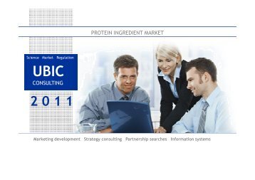 PROTEIN INGREDIENT MARKET CONSULTING - UBIC-Consulting