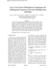 Low Crest Factor Modulation Techniques for Orthogonal Frequency ...