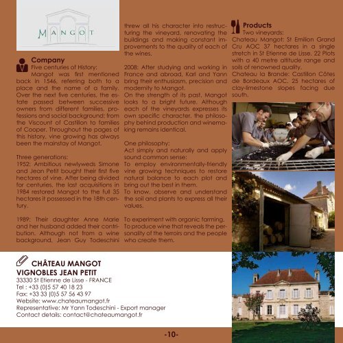 French Wine Trade Meeting Brochure - UBIFRANCE