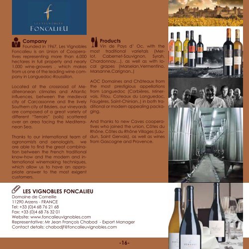French Wine Trade Meeting Brochure - UBIFRANCE