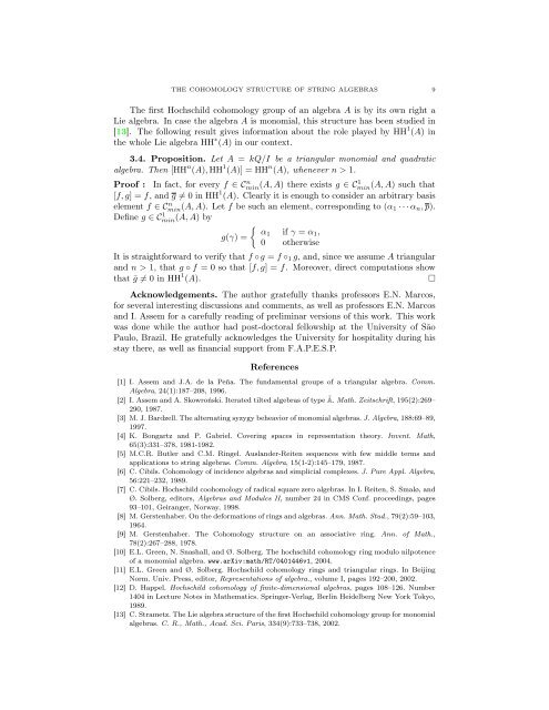 The cohomology structure of string algebras