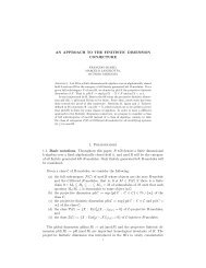 AN APPROACH TO THE FINITISTIC DIMENSION CONJECTURE 1 ...