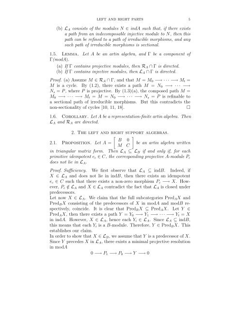 The left and the right parts of a module category - Université de ...