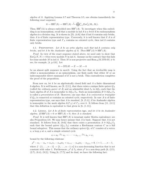 Hochschild Cohomology and Representation-finite Algebras Ragnar ...