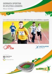 GIORNATA SPORTIVA DI ATLETICA LEGGERA - UBS Kids Cup