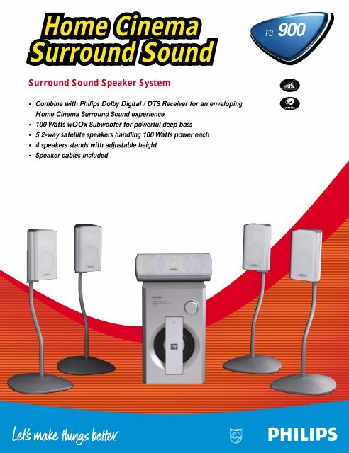 Home Cinema Surround Sound Home Cinema Surround ... - Philips