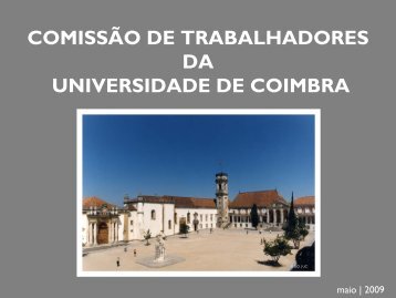 ComissÃµes de trabalhadores - Universidade de Coimbra