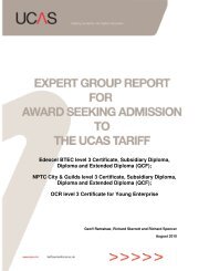 BTEC Nationals QCF report (pdf) - UCAS