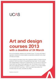 Art and design courses 2013 with a deadline of 24 March - UCAS