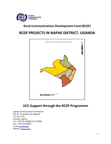 rcdf projects in napak district - Uganda Communications Commission