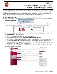 How to Access and Use Owl's Nest - Union County College